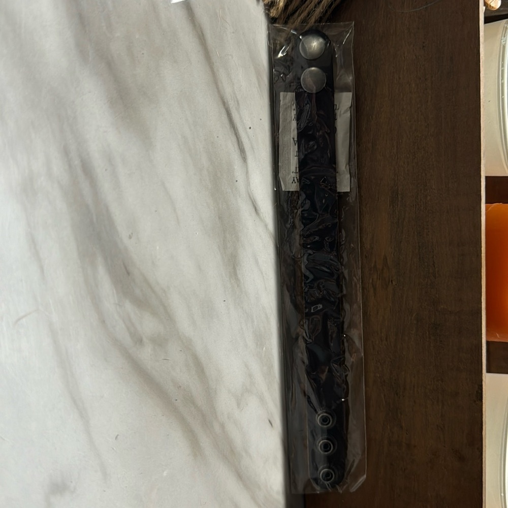 Jewell Kade leather wrist band